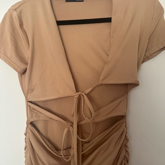 CLEARANCE ❤️SHEIN Tan Mini Dress - Picture 4 of 8